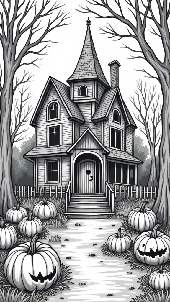 horror coloring pages printable